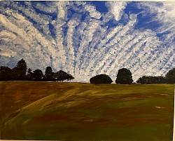 Dalvey Road June 2024 120x150cm acrylic on canvas