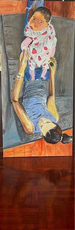 Hail March 2024 150x120cm acrylic on canvas