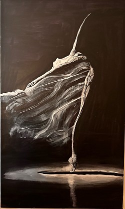 Dancer 1 June 2024 150x120cm acrylic on canvas