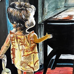 Tiong Bahru August 2024 60x40cm acrylic on canvas