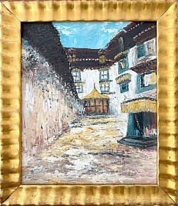 Potala Palace 1997 60x50cm oil on board