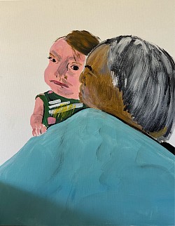 Grandma August 2024 acrylic on canvas 80x100cm