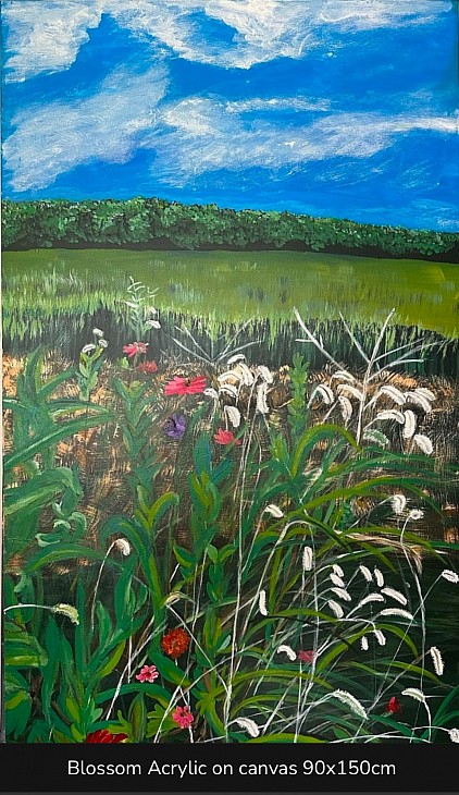 Bali revisited September 2024 80x100cm acrylic on canvas