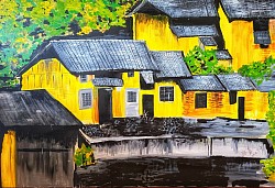 After Hunan July 2025 Acrylic on Canvas 100x150cm
