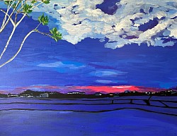 Bali Revisited August 2024 Acrylic on Canvas 80x100cm