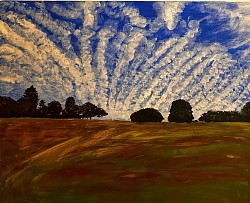 Dalvey Road June 2024 Acrylic on Canvas 120x150cm