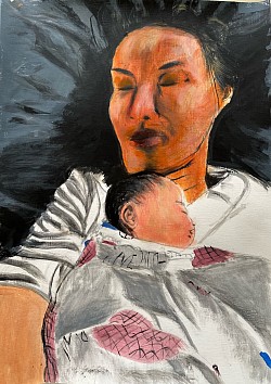 Peace February 2024 Acrylic on Canvas 60x80cm