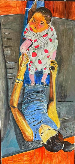 Hail March 2024 Acrylic on Canvas 120x150cm