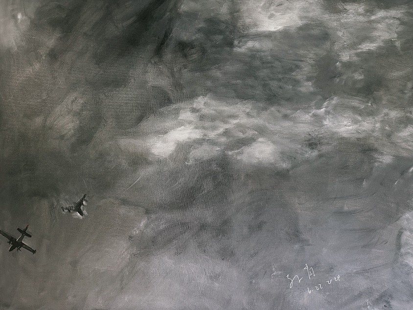 Twin engines 2024 Acrylic on Canvas 120x150cm